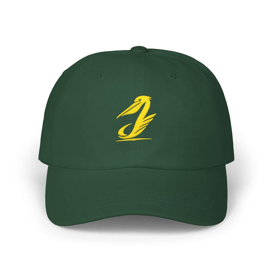 Embroidered Gold Script “J” Classic Dad Cap