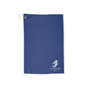 Embroidered Golf Towel with Clip — Lightweight Waffle Microfiber (Navy or White)