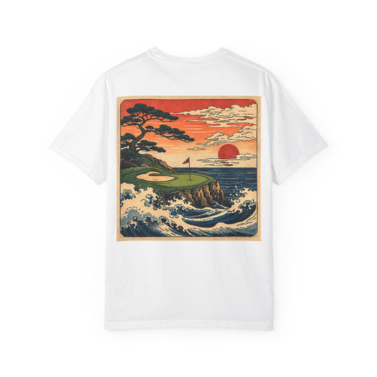 T-Shirt — Vintage Japanese Wave Golf Shirt (Hokusai-Inspired)