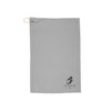 Golf Towel - Premium Light Gray Microfiber with Clip for Clubs & Golf Bag