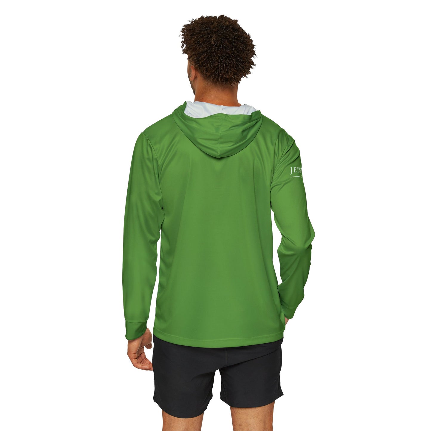 Green Men's Sports Warmup Hoodie (AOP)