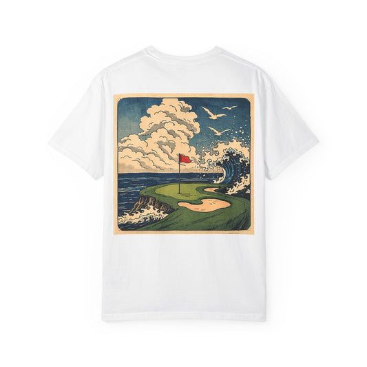 T-Shirt — Vintage Japanese Wave Golf Shirt (Hokusai-Inspired)