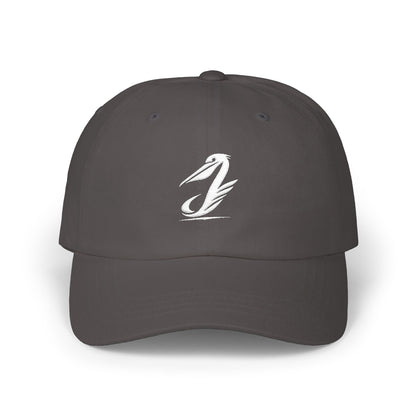 Embroidered Brushstroke Pelican Dad Cap — Jetstream Logo Baseball Hat