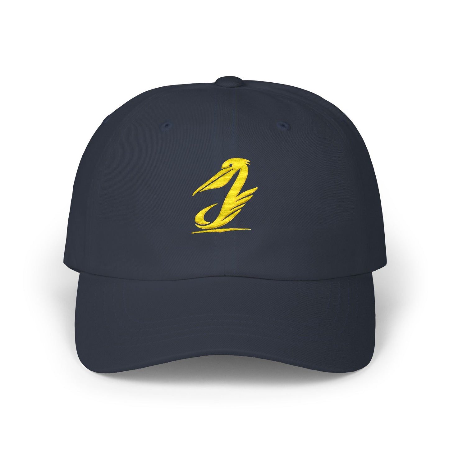 Embroidered Gold Script “J” Classic Dad Cap