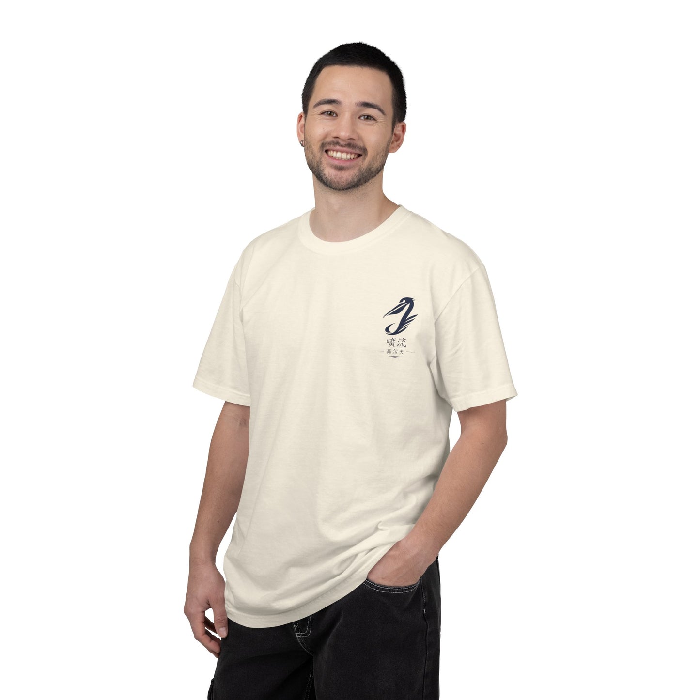 T-Shirt — Vintage Japanese Wave Golf Shirt (Hokusai-Inspired)