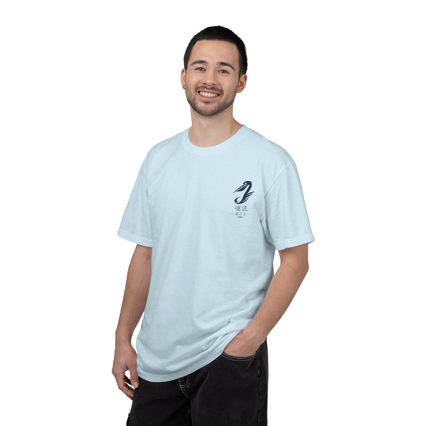 T-Shirt — Vintage Japanese Wave Golf Shirt (Hokusai-Inspired)