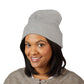 Embroidered Classic Cuffed Beanie — Minimal Winter Hat
