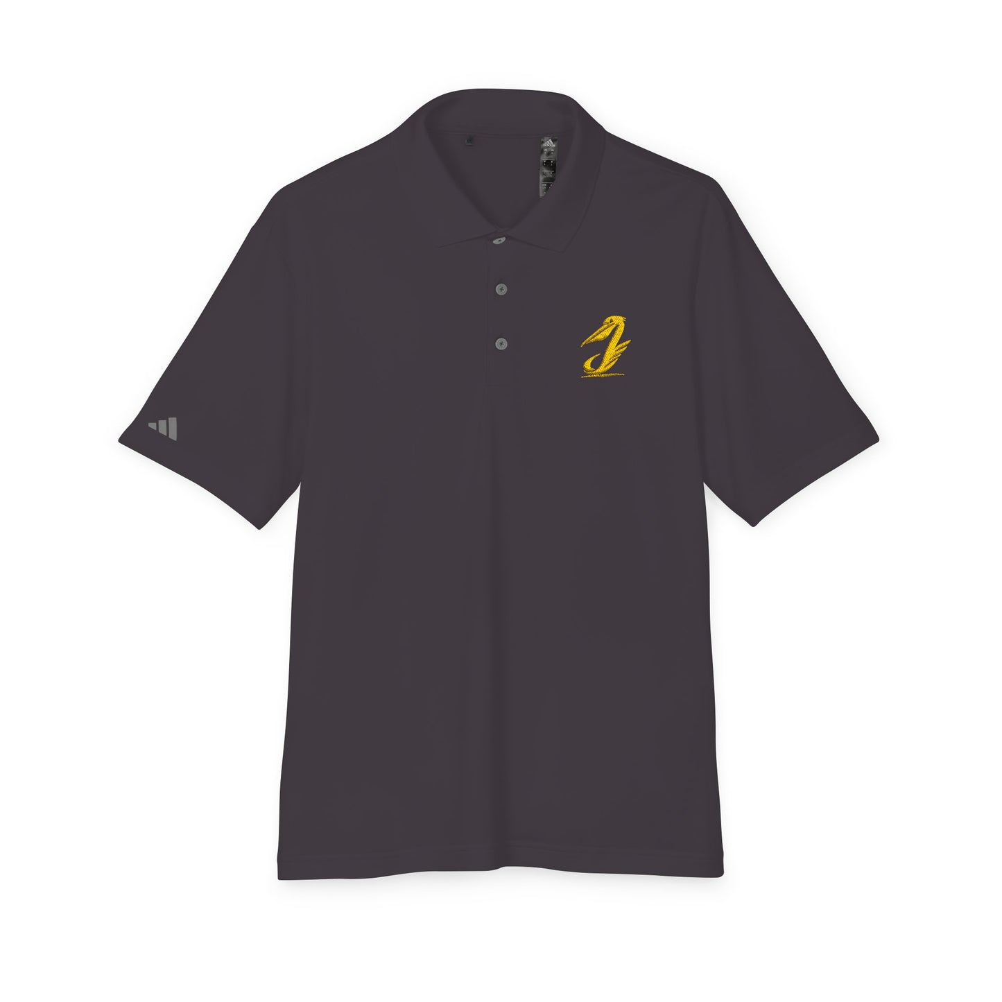 Performance Polo with Golden Embroidered Chest