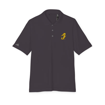 Performance Polo with Golden Embroidered Chest