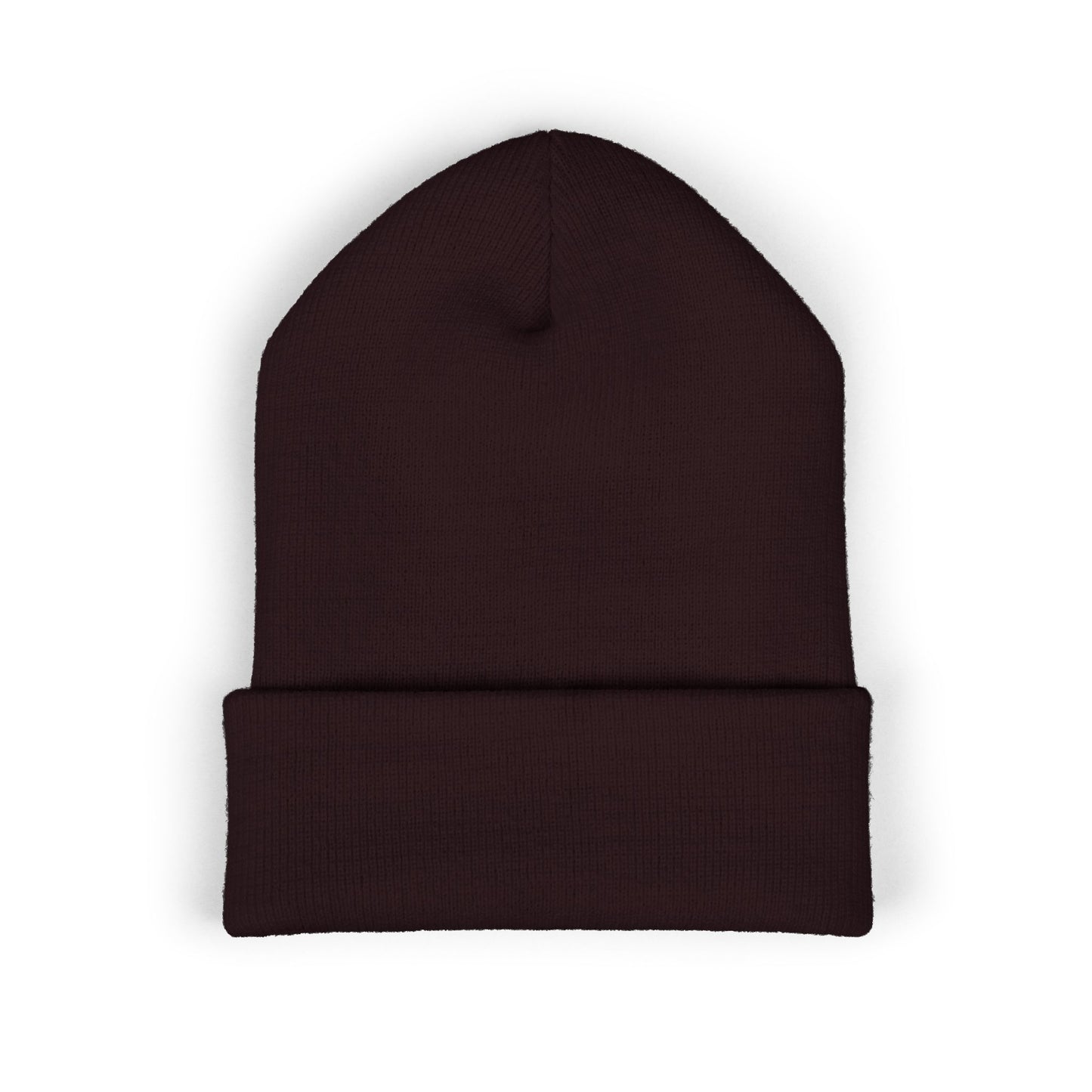 Embroidered Classic Cuffed Beanie — Minimal Winter Hat