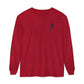Jetstream Plane Long Sleeve Tee — Front Logo & Front-Facing Jet Graphic