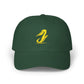Embroidered Gold Script “J” Classic Dad Cap