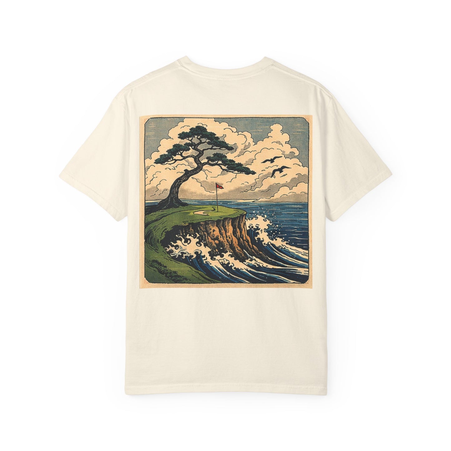 T-Shirt — Vintage Japanese Wave Golf Shirt (Hokusai-Inspired)