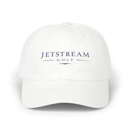 Jetstream Golf embroidered script Dad Cap | golf logo hat