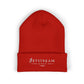 Embroidered Classic Cuffed Beanie — Minimal Winter Hat