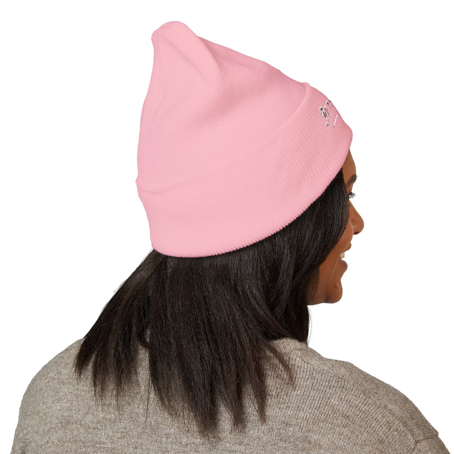 Embroidered Classic Cuffed Beanie — Minimal Winter Hat