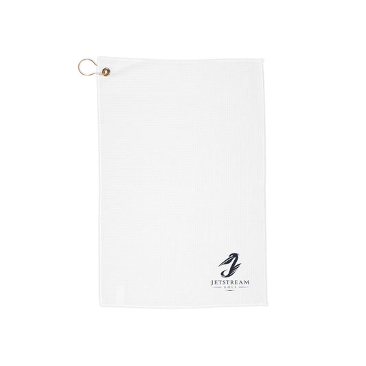 Golf Towel - Premium White Microfiber with Clip for Clubs & Golf Bag