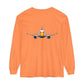 Jetstream Plane Long Sleeve Tee — Front Logo & Front-Facing Jet Graphic