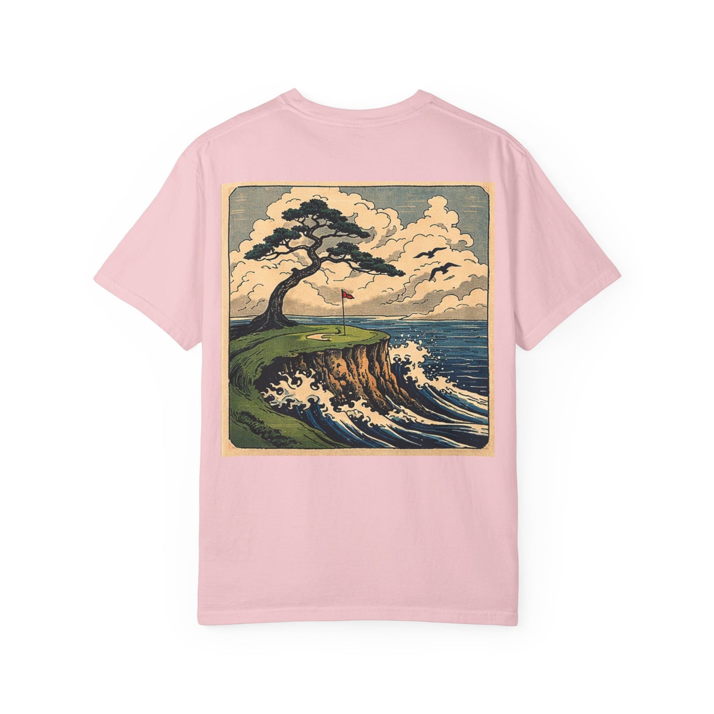 T-Shirt — Vintage Japanese Wave Golf Shirt (Hokusai-Inspired)