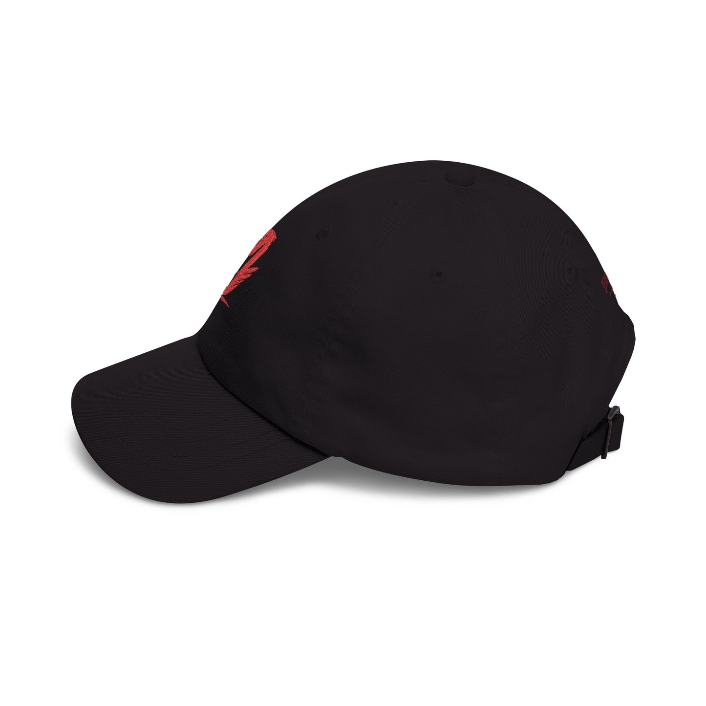 Dad Cap - Red Brushstroke Pelican Logo Embroidered Hat