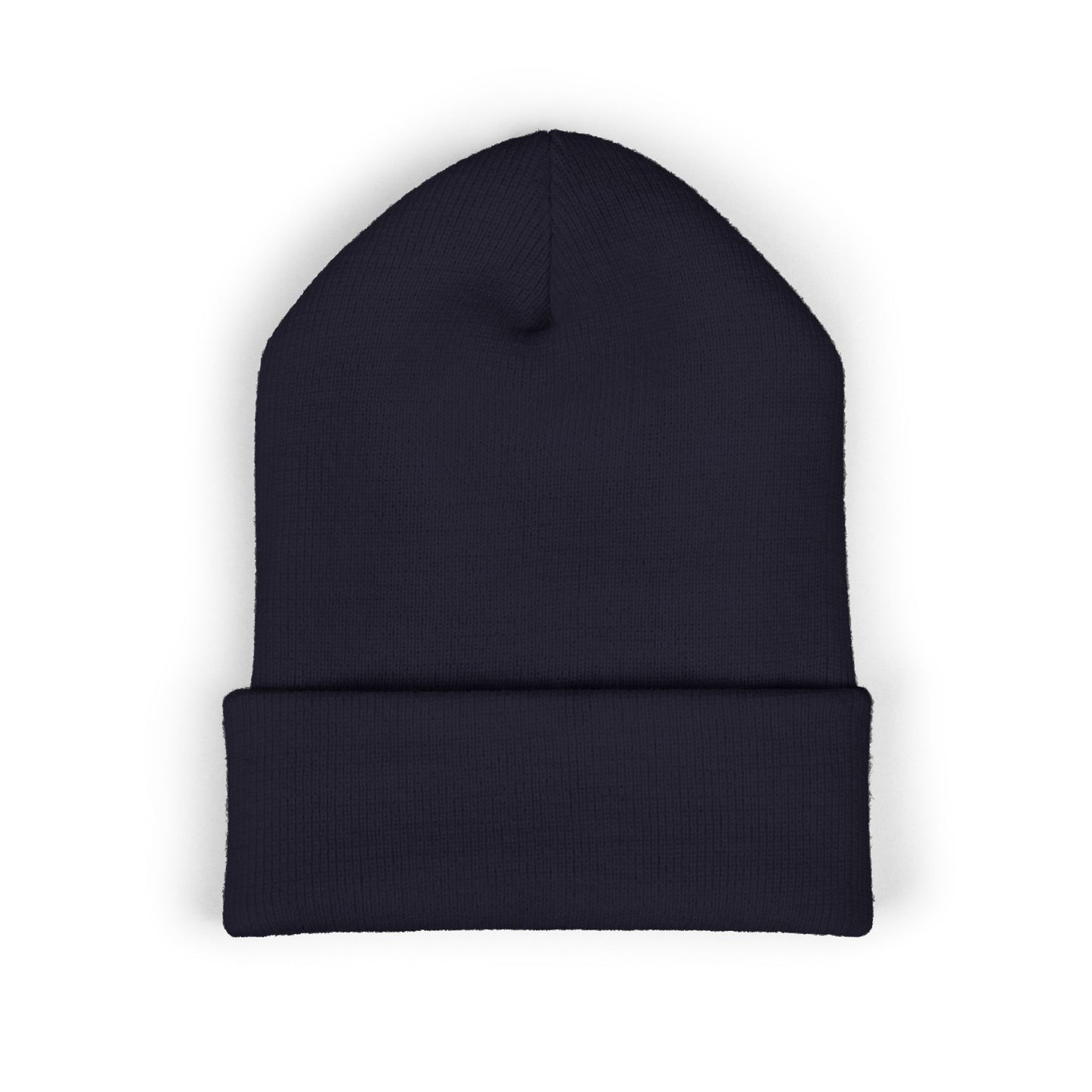Embroidered Classic Cuffed Beanie — Minimal Winter Hat
