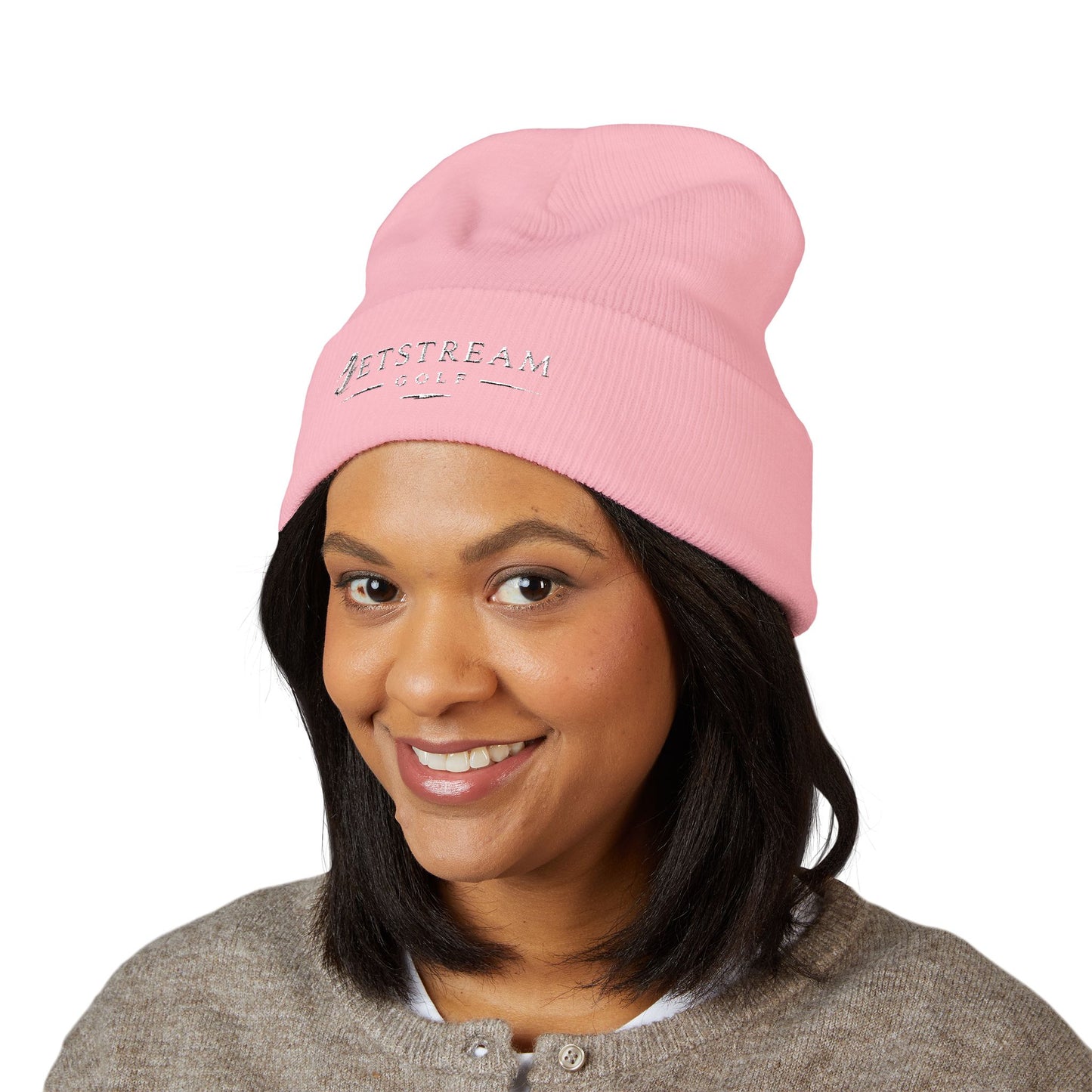 Embroidered Classic Cuffed Beanie — Minimal Winter Hat