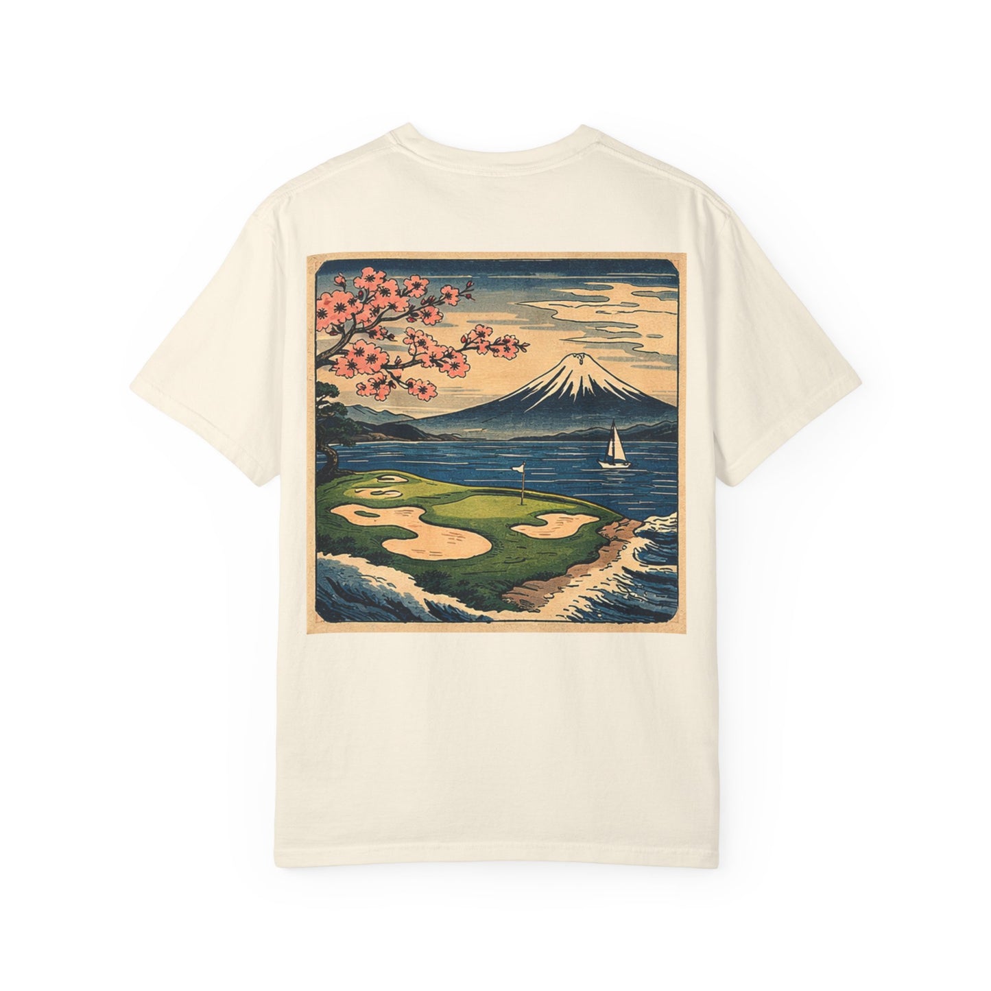 T-Shirt — Vintage Japanese Wave Golf Shirt (Hokusai-Inspired)