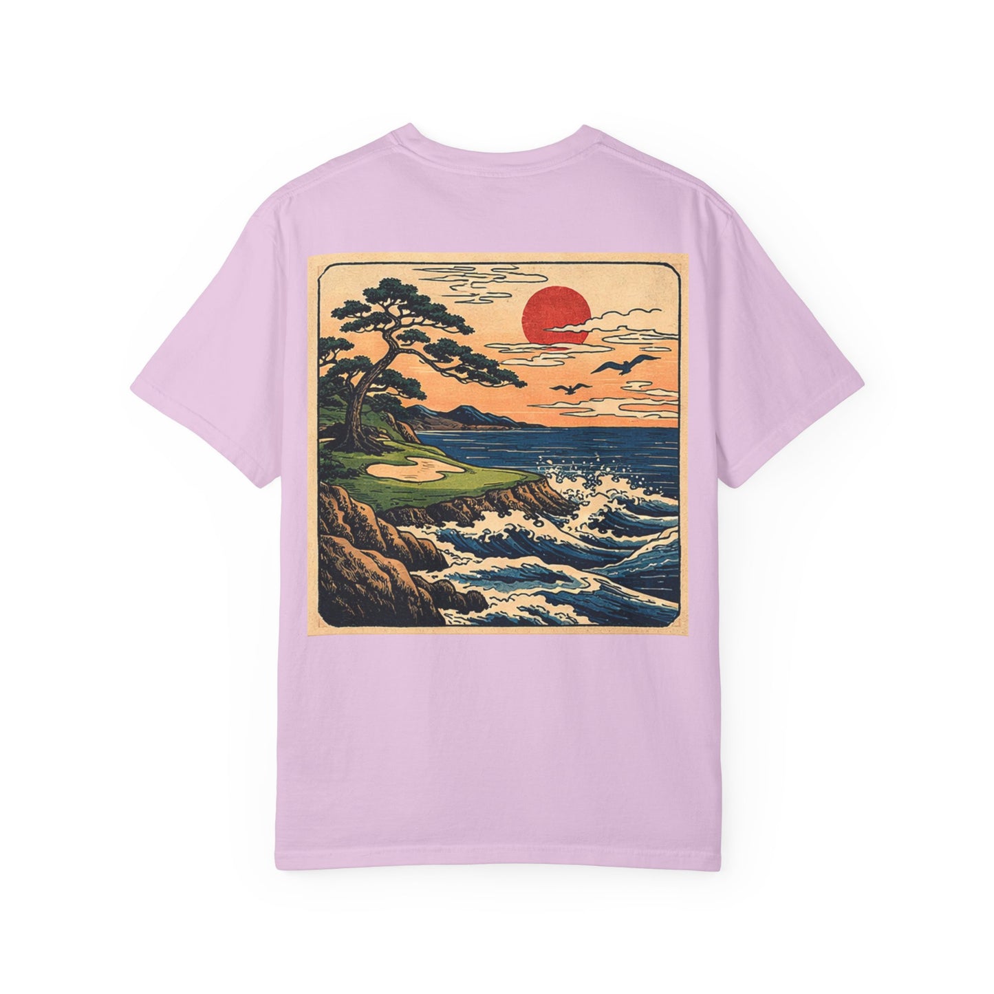 T-Shirt — Vintage Japanese Wave Golf Shirt (Hokusai-Inspired)