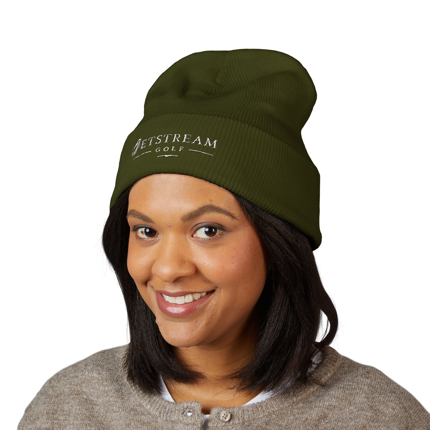 Embroidered Classic Cuffed Beanie — Minimal Winter Hat
