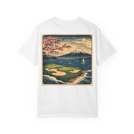 T-Shirt — Vintage Japanese Wave Golf Shirt (Hokusai-Inspired)