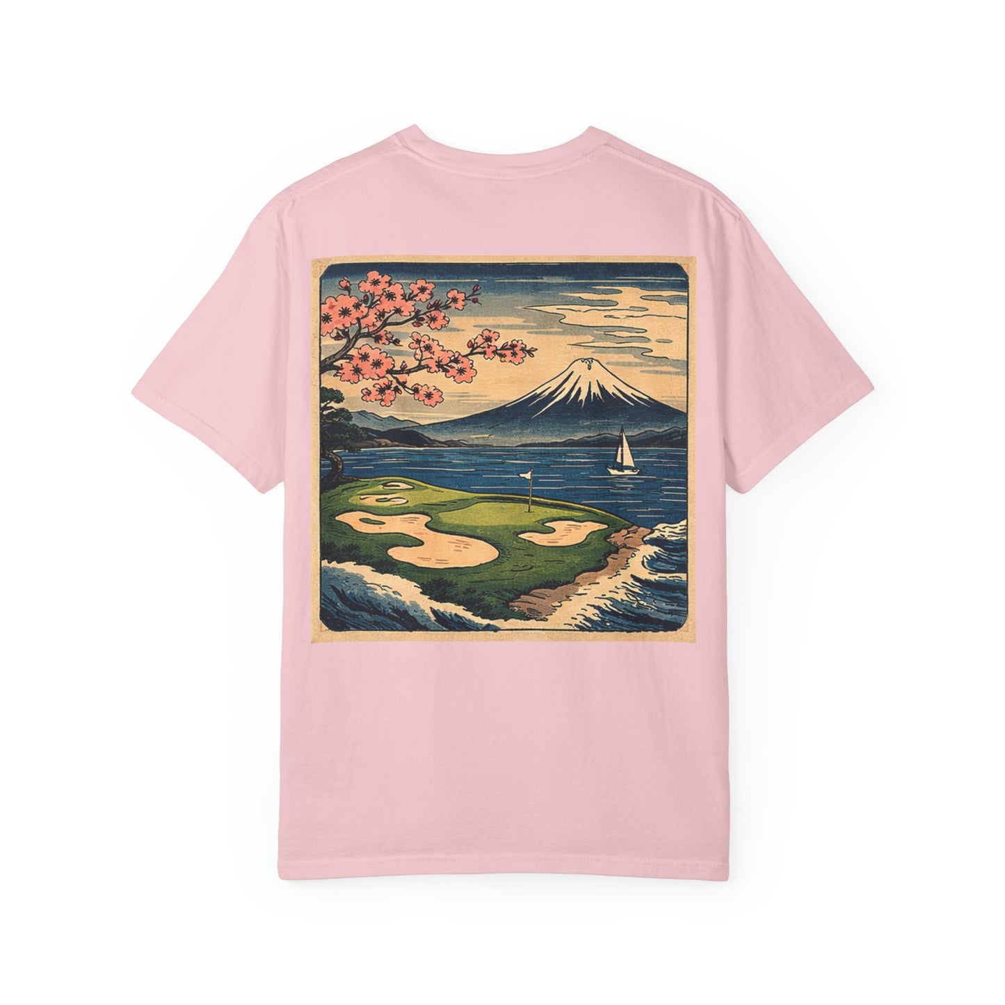 T-Shirt — Vintage Japanese Wave Golf Shirt (Hokusai-Inspired)