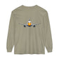 Jetstream Plane Long Sleeve Tee — Front Logo & Front-Facing Jet Graphic