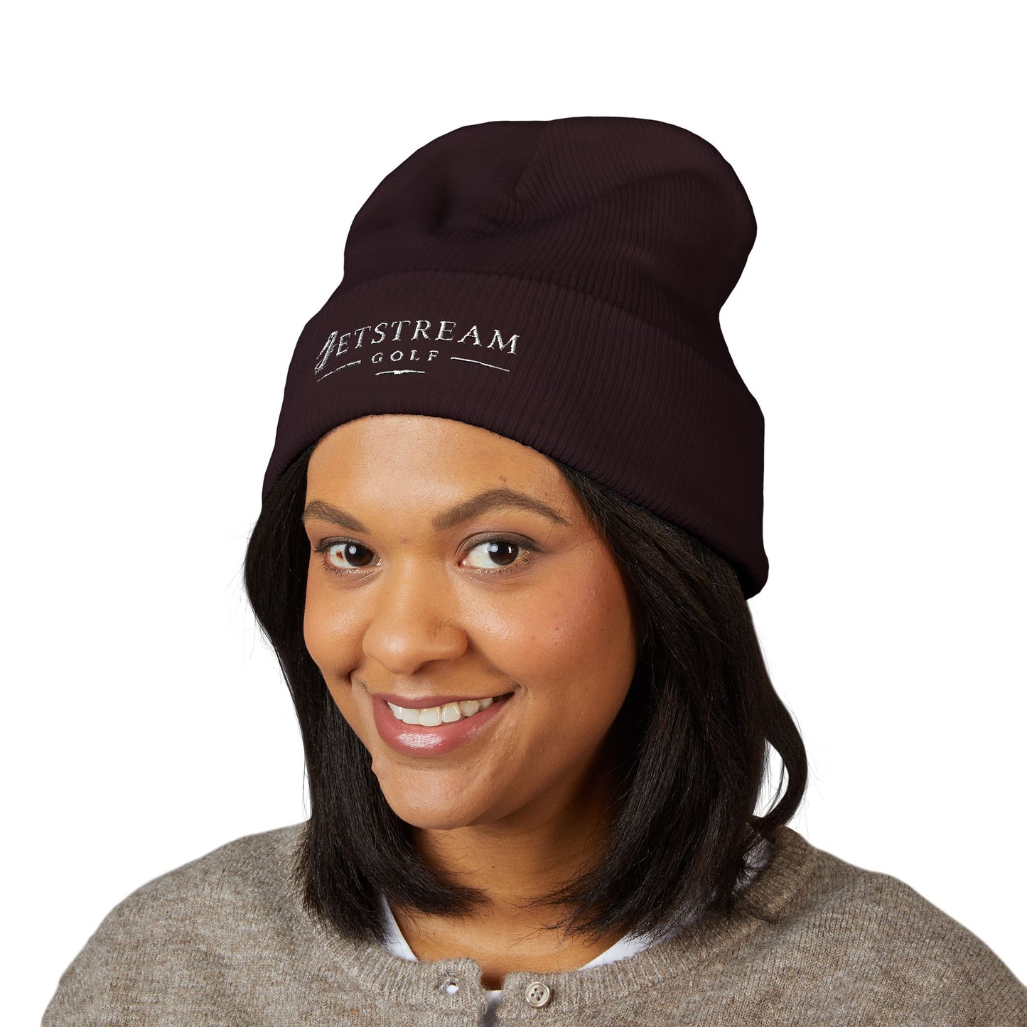 Embroidered Classic Cuffed Beanie — Minimal Winter Hat