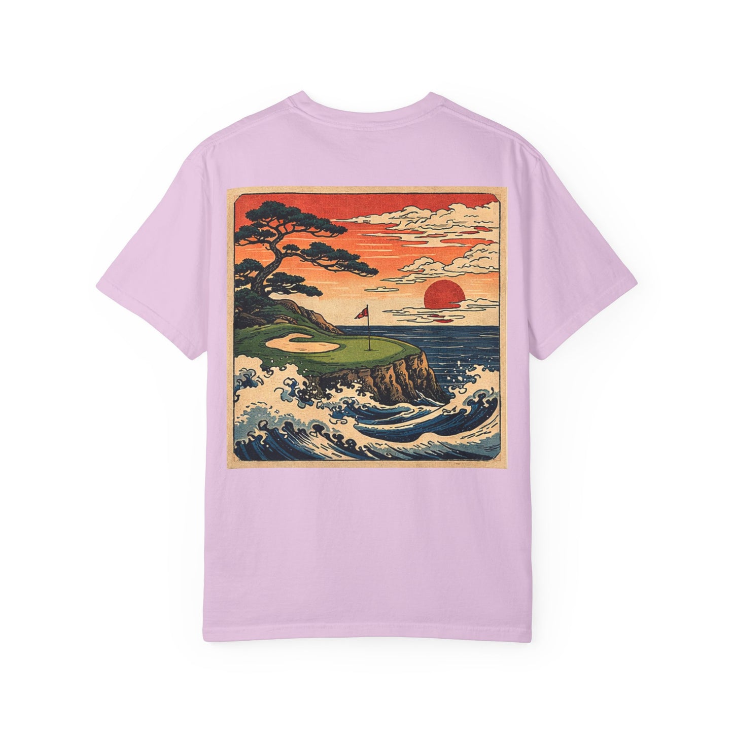 T-Shirt — Vintage Japanese Wave Golf Shirt (Hokusai-Inspired)