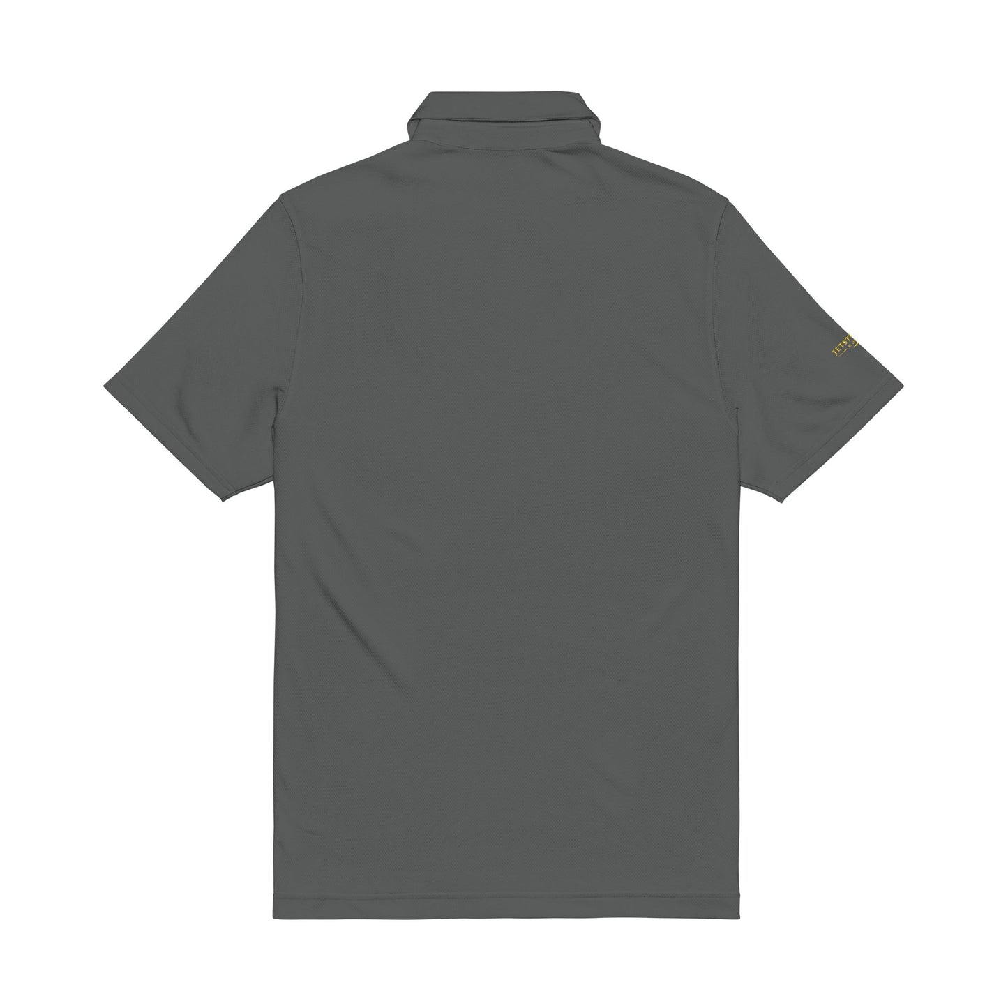 Embroidered Black Polo Shirt — Gold Logo (Men’s Under Armour)