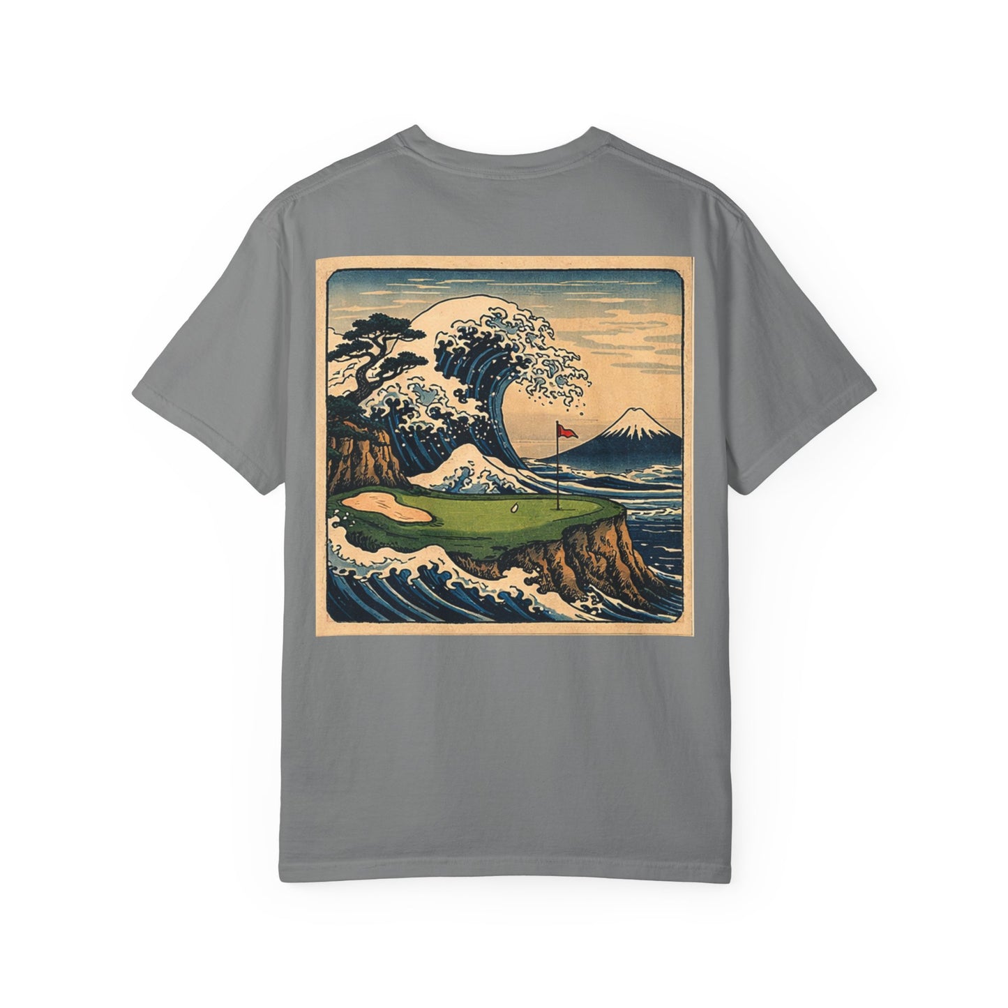 T-Shirt — Vintage Japanese Wave Golf Shirt (Hokusai-Inspired)