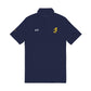 Embroidered Black Polo Shirt — Gold Logo (Men’s Under Armour)