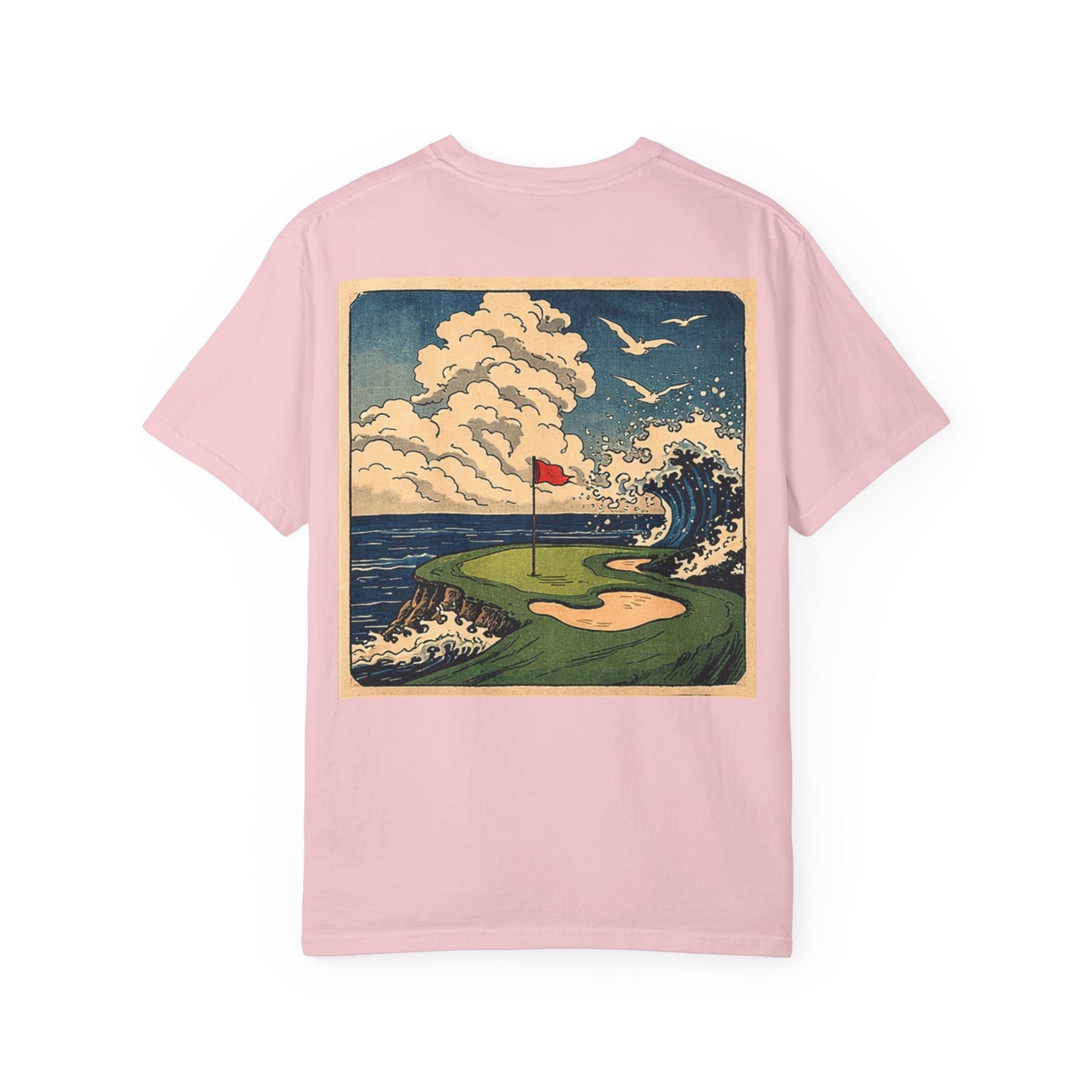 T-Shirt — Vintage Japanese Wave Golf Shirt (Hokusai-Inspired)