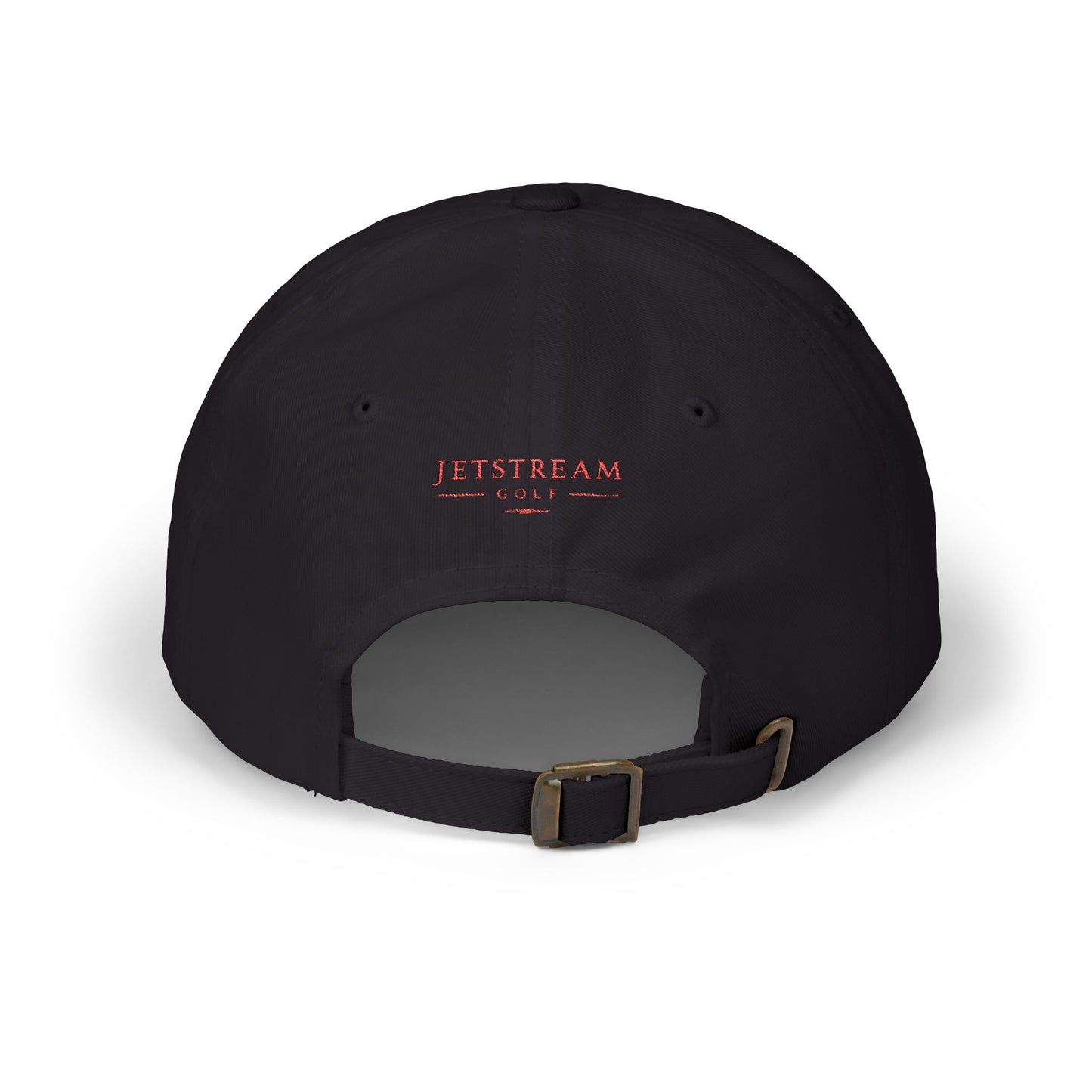 Dad Cap - Red Brushstroke Pelican Logo Embroidered Hat