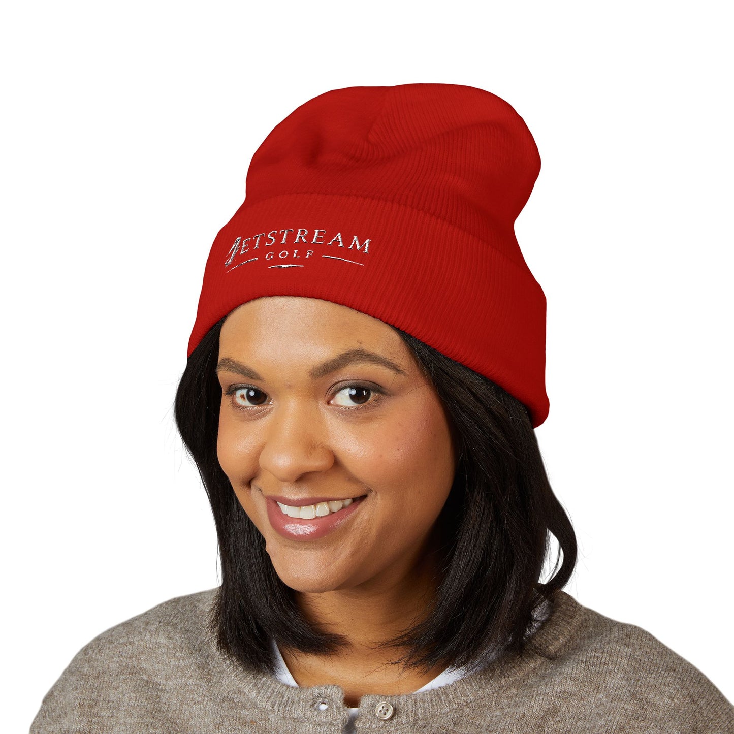 Embroidered Classic Cuffed Beanie — Minimal Winter Hat