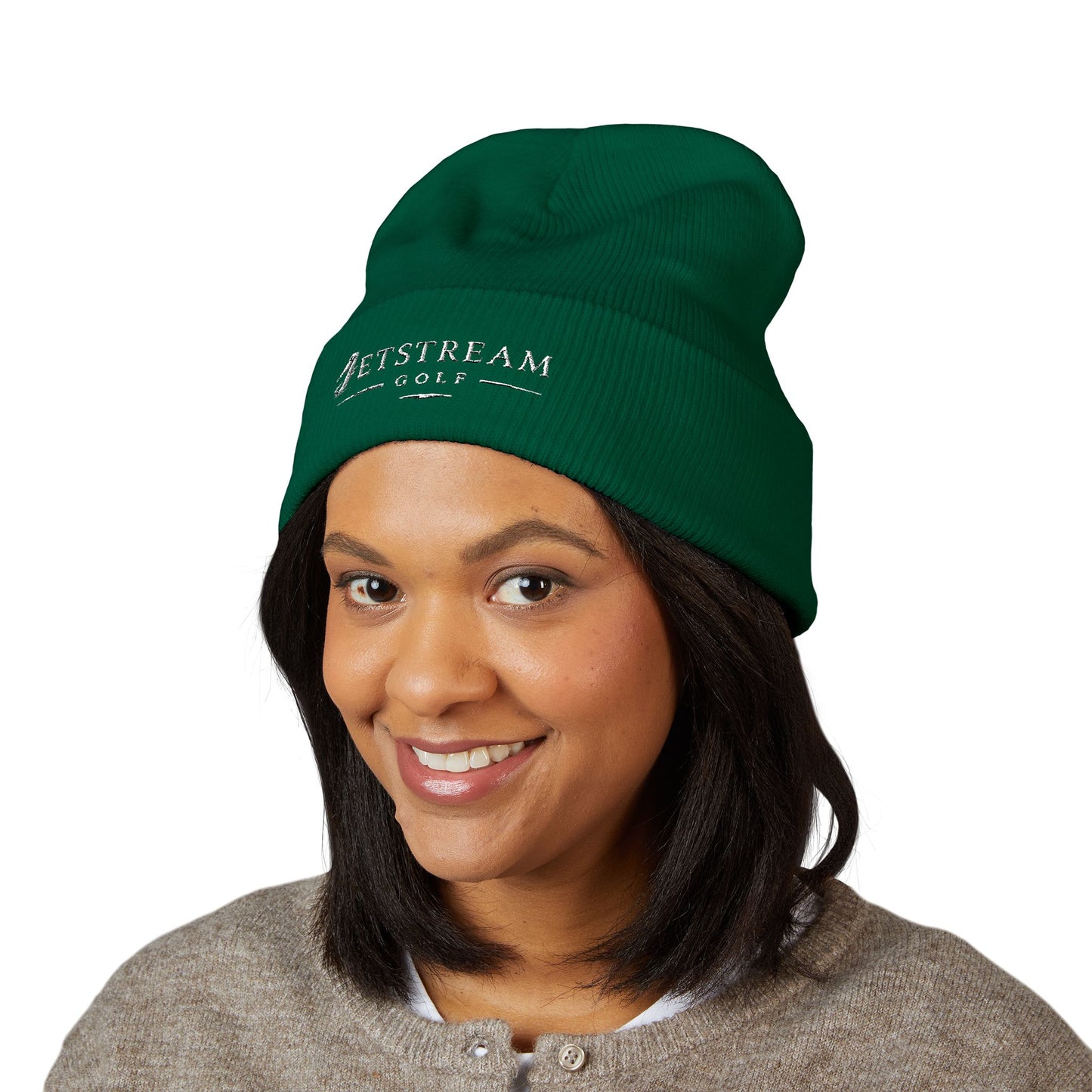 Embroidered Classic Cuffed Beanie — Minimal Winter Hat