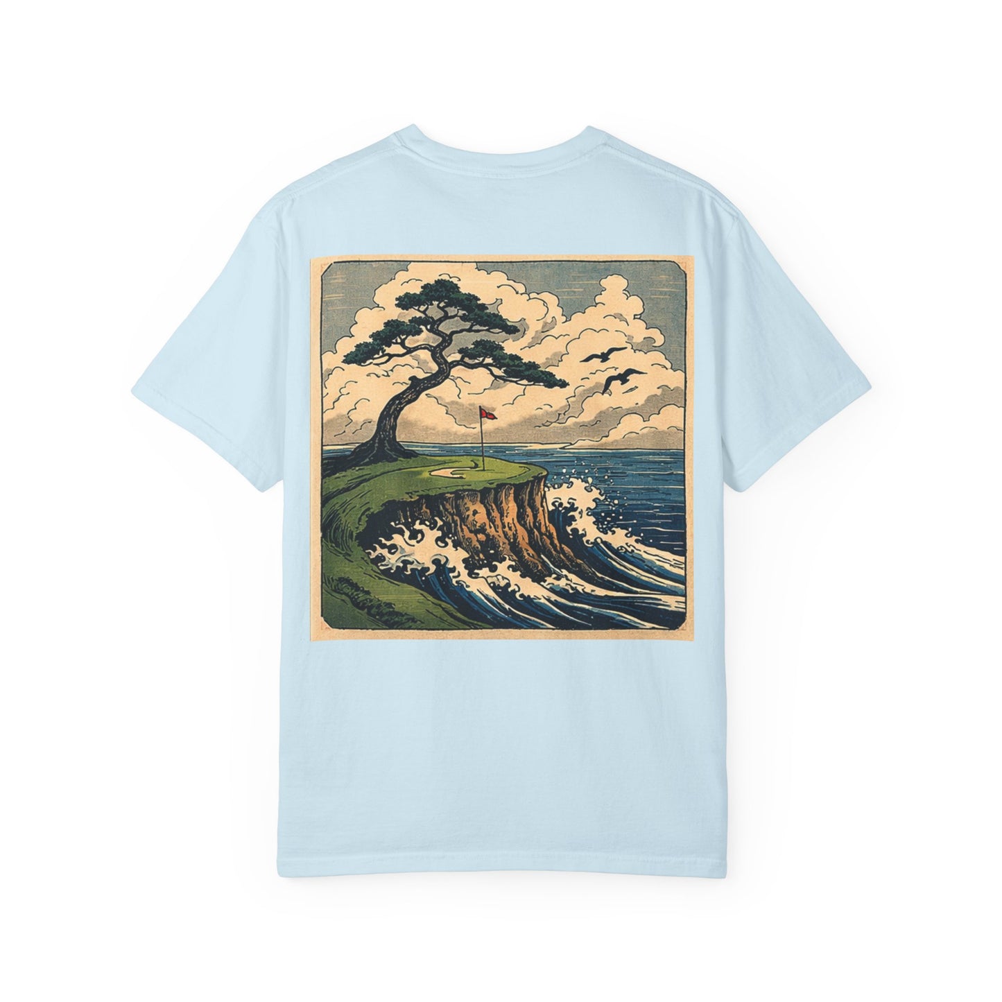 T-Shirt — Vintage Japanese Wave Golf Shirt (Hokusai-Inspired)