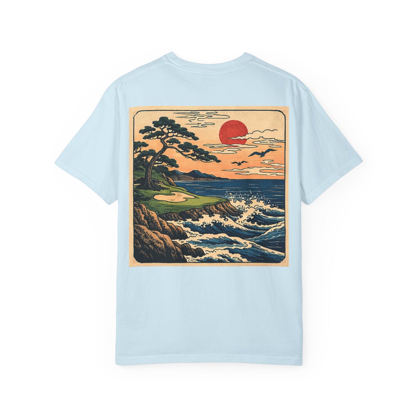 T-Shirt — Vintage Japanese Wave Golf Shirt (Hokusai-Inspired)