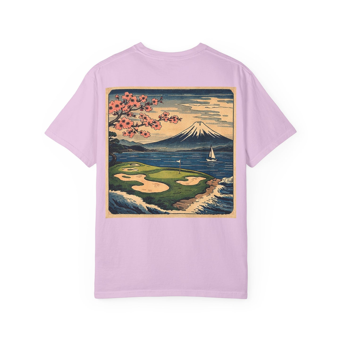 T-Shirt — Vintage Japanese Wave Golf Shirt (Hokusai-Inspired)