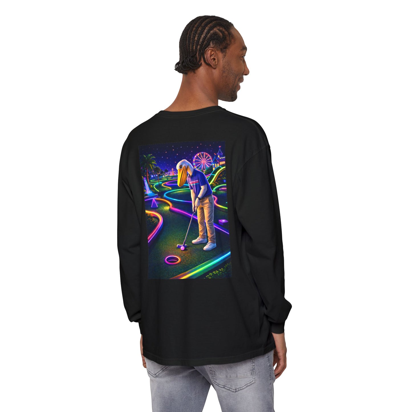 Jetstream Golf Neon Mini Golf Long Sleeve Tee