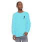 Jetstream Plane Long Sleeve Tee — Front Logo & Front-Facing Jet Graphic