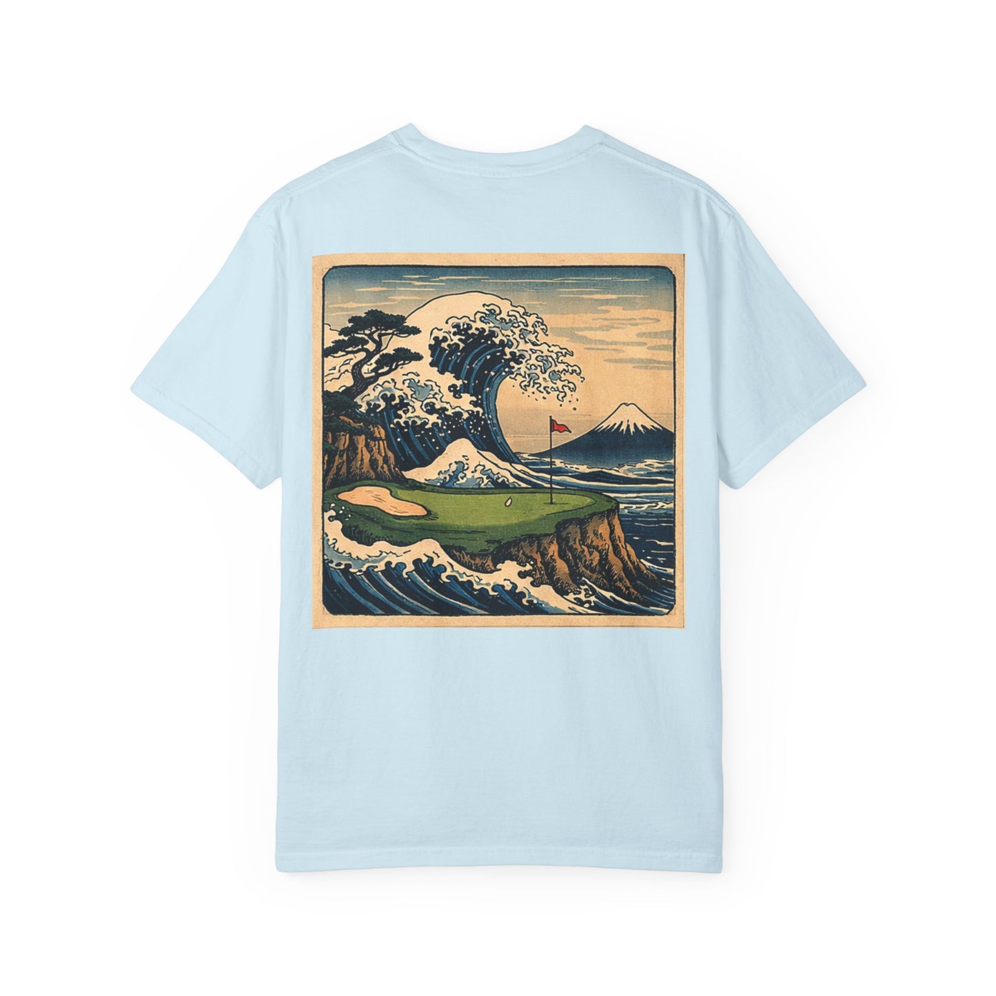T-Shirt — Vintage Japanese Wave Golf Shirt (Hokusai-Inspired)