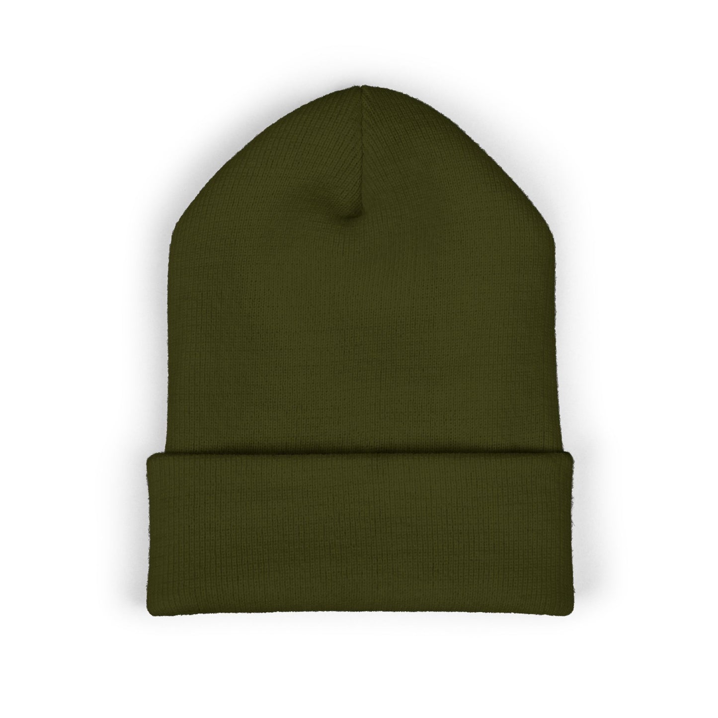 Embroidered Classic Cuffed Beanie — Minimal Winter Hat