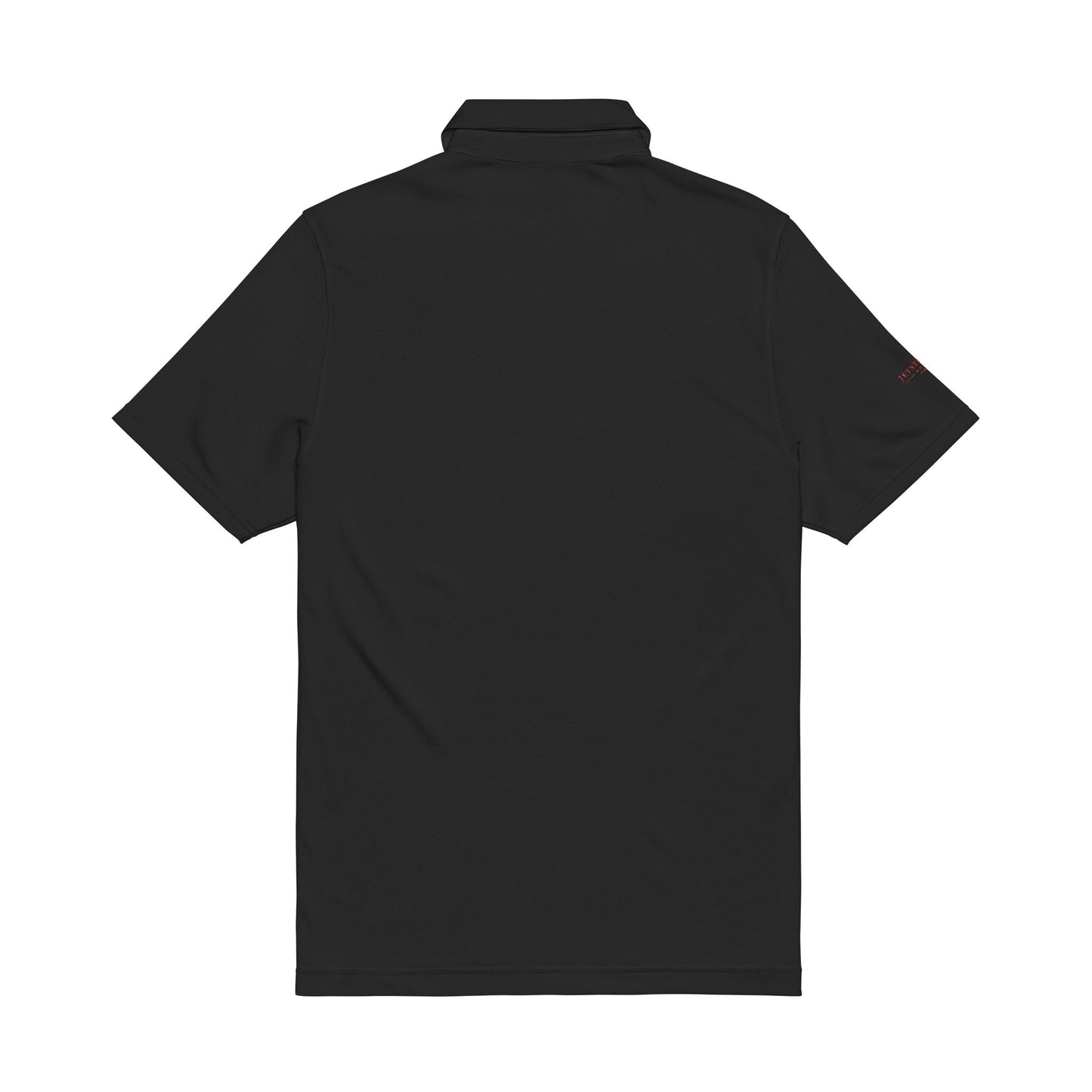 White Embroidered Anchor Polo Shirt — Men's Performance Under Armour