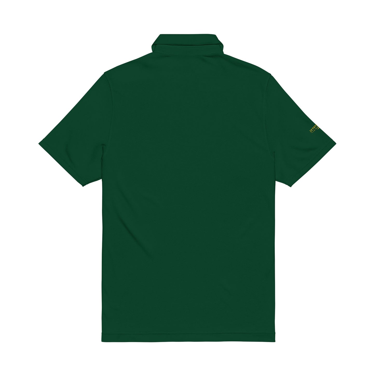 Embroidered Black Polo Shirt — Gold Logo (Men’s Under Armour)